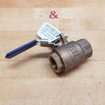 Nibco T-585-70-SV 1" Threaded Ball Valve, NL9507A, 150 Swp, 600 Cwp Used. Fixed Price $14.43.