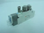 192206 Old-stock; Smc SY5120-5LOZ-C4F-F2-Q Solenoid Valve; 0.15-0.7MPA; 24VDC. Fixed Price $31.35.