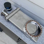 Mdc GV-8000M-P Conflat 10" Od Pneumatic Gate Vacuum Valve Stainless 8" Bore. Fixed Price $400.00.