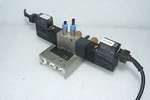 Smc VZ3323 Double Solenoid Valve 1.5 7 Kgf/cm W/ Manifold Block. Fixed Price $47.99.