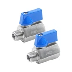 2PCS 1/4" 316 Stainless Steel Mini Ball Valve - Fxm Female To Npt. Fixed Price $15.47.