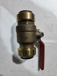 Blue Hawk 1 X Inch Brass Push Fit Line Ball Valve 0457965. Fixed Price $17.99.