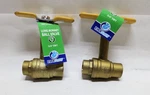 Everflow 53341-NL 3/4" Swt Long Bonnet W/t-handle Brass Ball Valve (lot Of 2). Fixed Price $32.00.