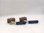 Nibco T-FP600N Ball Valve 1-1/4" Thread Lot Of 2. Fixed Price $14.40.
