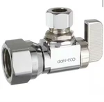 Dahl 1/2 In. Fip Inlet X 3/8 Compression Outlet 1/4-TURN Angle Stop. Fixed Price $11.75.