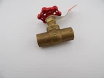 Mueller 105-504 3/4" Brass Stop Valve Solder Red Handle. Fixed Price $9.99.