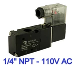 1/4" 3 Way 2 Position Electric Directional Control Solenoid Valve 110V. Fixed Price $29.99.