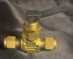 Swagelok Brass Toggle Valve, Part B-1GS4 New Without Box; Low-med Pressure. Fixed Price $47.50.