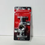 Keeney K2901DHLF Brass 3-WAY Quarter Turn Dual Shut-off Valve 1/2 X 3/8 Dia. In.. Fixed Price $11.99.