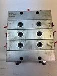 LUBRIQUIP,MXJ-10-100T,THREE Valve Bank. Fixed Price $120.00.
