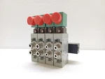 Asco Pneumatic Solenoid Valve Manifold 4 Station Air Block Assembly. Fixed Price $999.99.