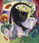 Agnes Miller Parker The Uncivilized Cat : Woodcut Print 1930 Ready To Frame. Fixed Price $48.99.