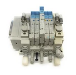 Smc SS5Y5-X5S1739 Manifold W/ 2X SY3A00R-5U1 & 3X SY3100-5U1 Solenoid Valves. Fixed Price $139.99.