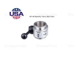 Us Ball Valve 304 Stainless Steel Interface Vacuum Fittings KF40 Fkm Gasket Ring. Fixed Price $146.00.