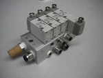 Smc Bank Of (4) Solenoid Valves - (3) SYJA5140 & (1) SYJA5340. Fixed Price $49.99.