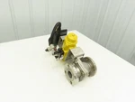 Velan 2"-150 Stainless Flanged Ball Valve W/hytork 131 Pneumatic Actuator 120V. Fixed Price $249.99.
